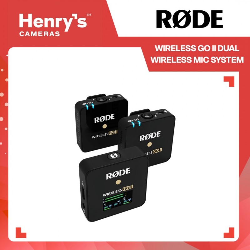RODE WIRELESS GO II DUAL WIRELESS MIC SYSTEM